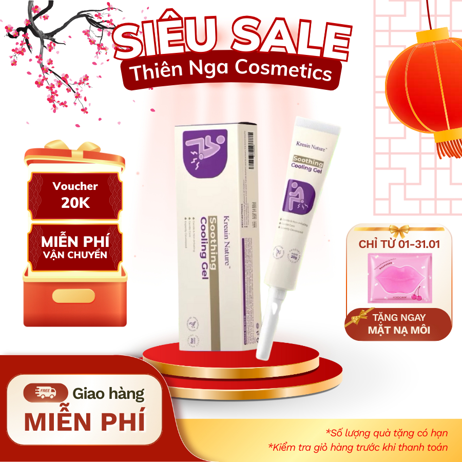 Gel Bôi Trĩ Kreain Nature, Kem Bôi Trĩ Thảo Mộc Làm Dịu Ngứa Rát Hậu Môn Hỗ Trợ Chăm Sóc Da Nhạy Cảm