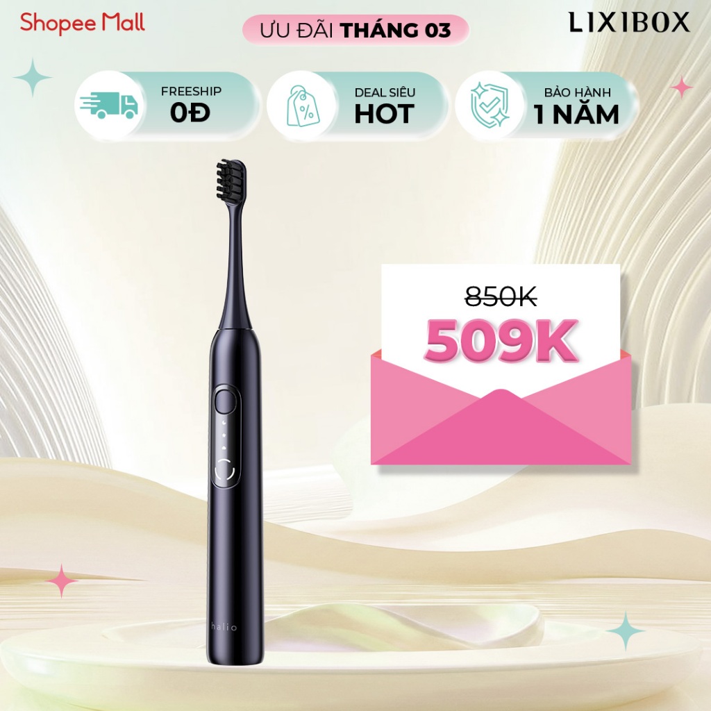 Bàn Chải Điện Halio SonicLite Electric Toothbrush - Ocean Blue