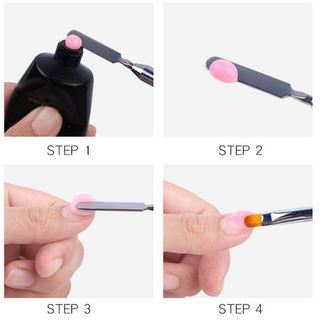 Cọ đắp gel 2 đầu - cọ đắp gel gôm làm nail chuyên dụng
