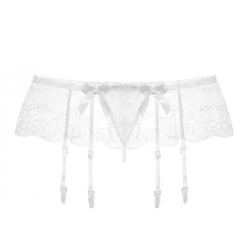 Quần lót ren kèm đai garter nịt vớ xinh đáng yêu set lingerie đồ lót nơ kẹp tất đáng yêu quyến rũ BIKI HOUSE T818 | BigBuy360 - bigbuy360.vn