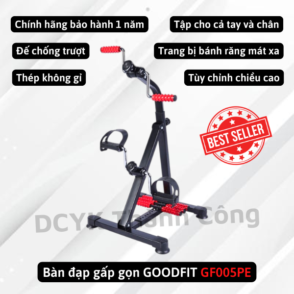 Xe đạp tập thể dục tại nhà, trị liệu, phục hồi chức năng GoodFit GF005PE [Chính hãng 100%]