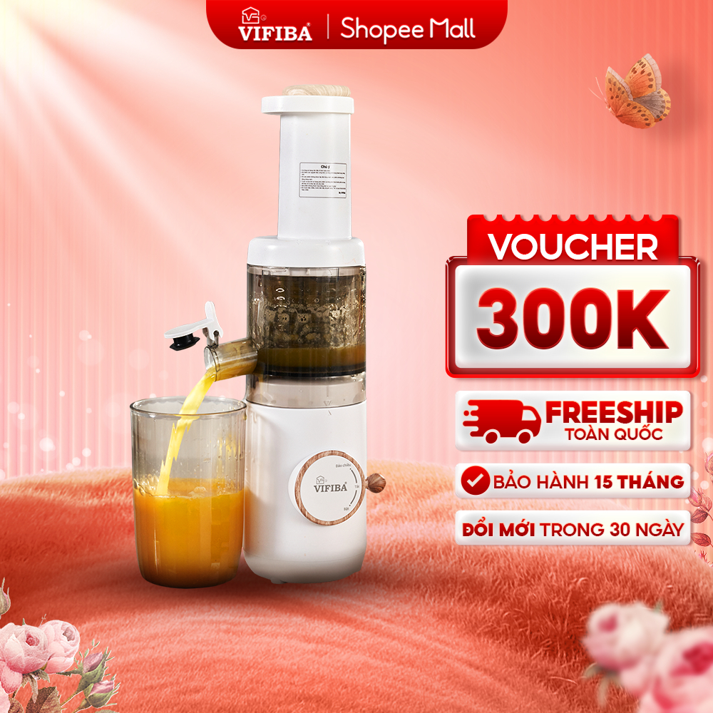 Máy Ép Chậm Daiki Vifiba, Máy Ép Trái Cây 120W, Máy Làm Kem Hoa Quả, Bảo hành 15 tháng