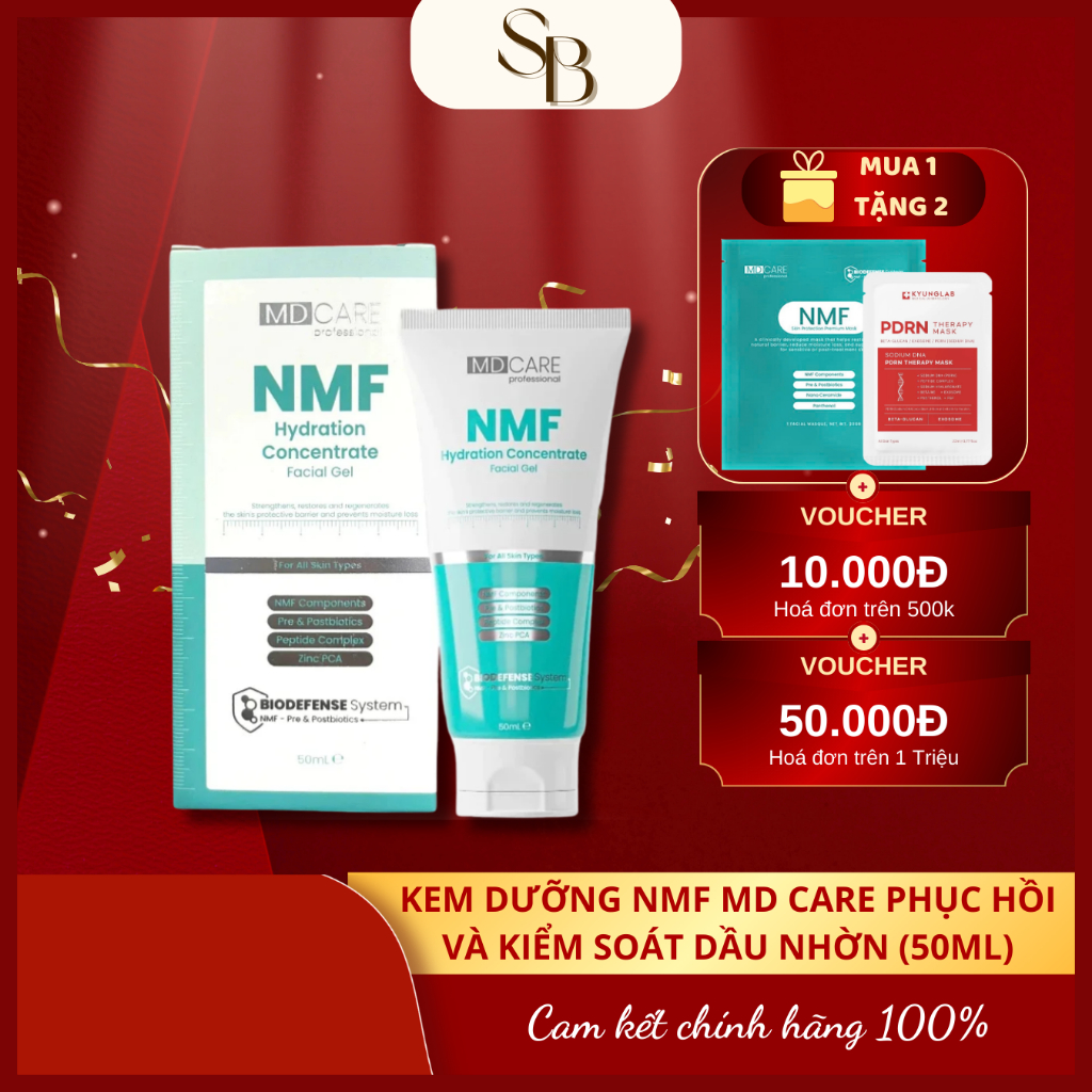 Gel Dưỡng NMF MD CARE Kiểm Soát Dầu, Tái Tạo Và Phục Hồi Hàng Rào Bảo Vệ Da 50ml