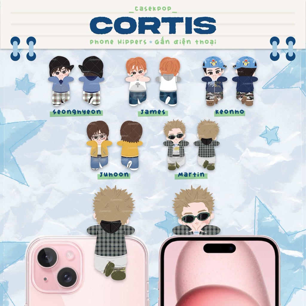 Hippers dán điện thoại, phụ kiện điện thoại nhóm nhạc Cortis