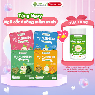 Mì Somen Cho Bé Ăn Dặm Anpaso Vị Rau Củ, Cải Bó Xôi, Củ Cải Đỏ Và Củ Dền, Bí Đỏ 100g