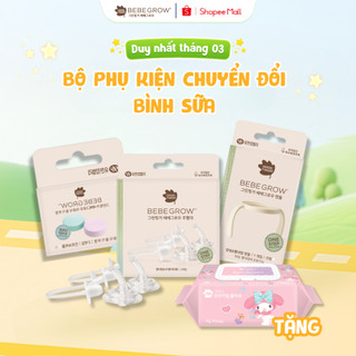 Bộ phụ kiện chuyển đổi bình sữa Greenfinger Bebegrow thành bình tập hút, bình trữ