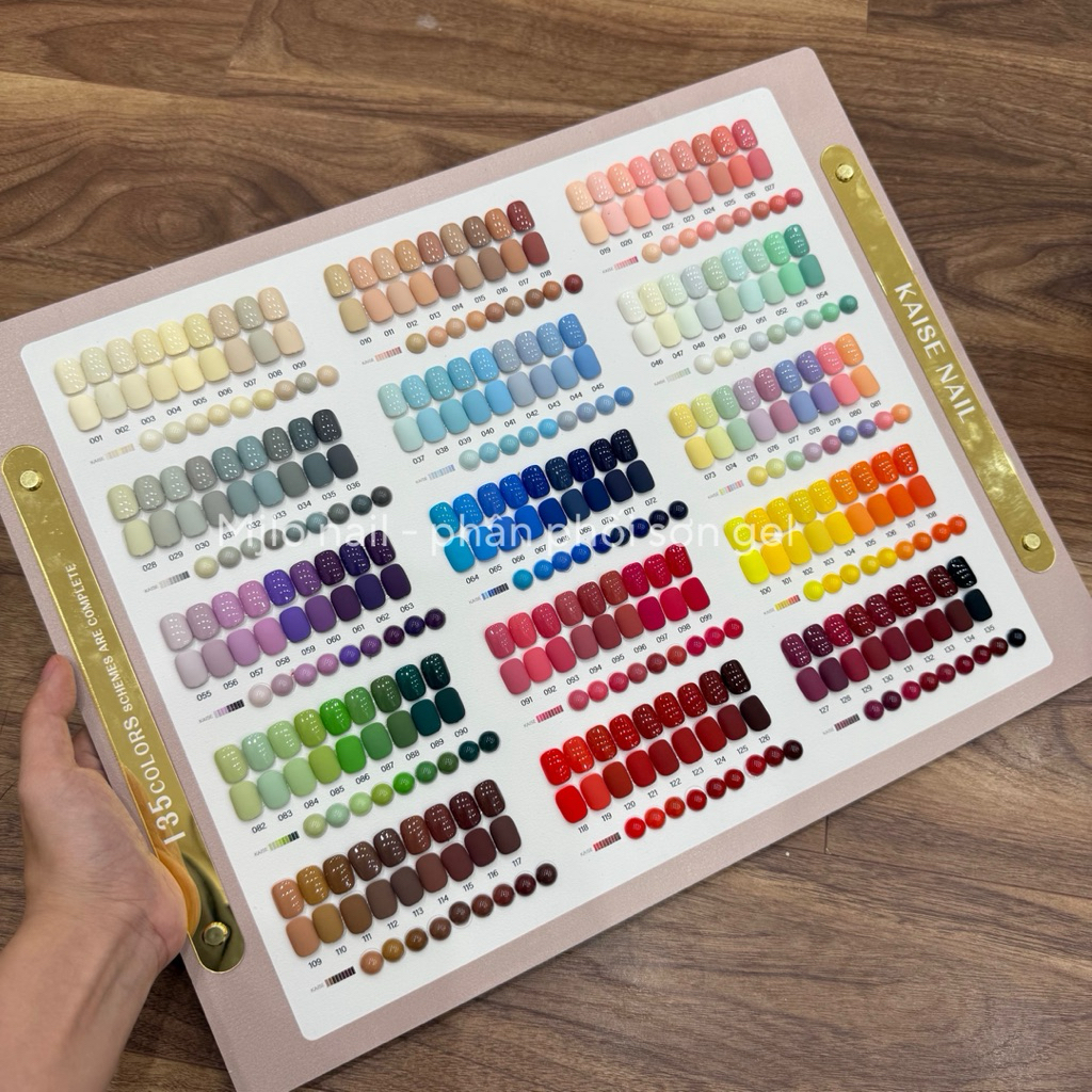 Set sơn gel kaise 135 màu chính hãng