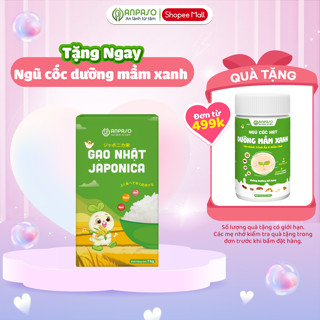 Gạo Japonica cho bé Ăn Dặm Anpaso 1kg - Giống gạo Nhật Bản chứa nhiều vitamin và khoáng chất