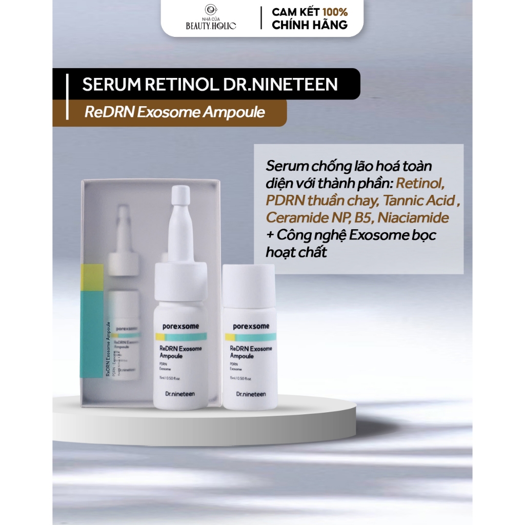 Serum chống lão hoá DR.NINETEEN POREXSOME REDRN EXOSOME AMPOULE (15ML*2EA)