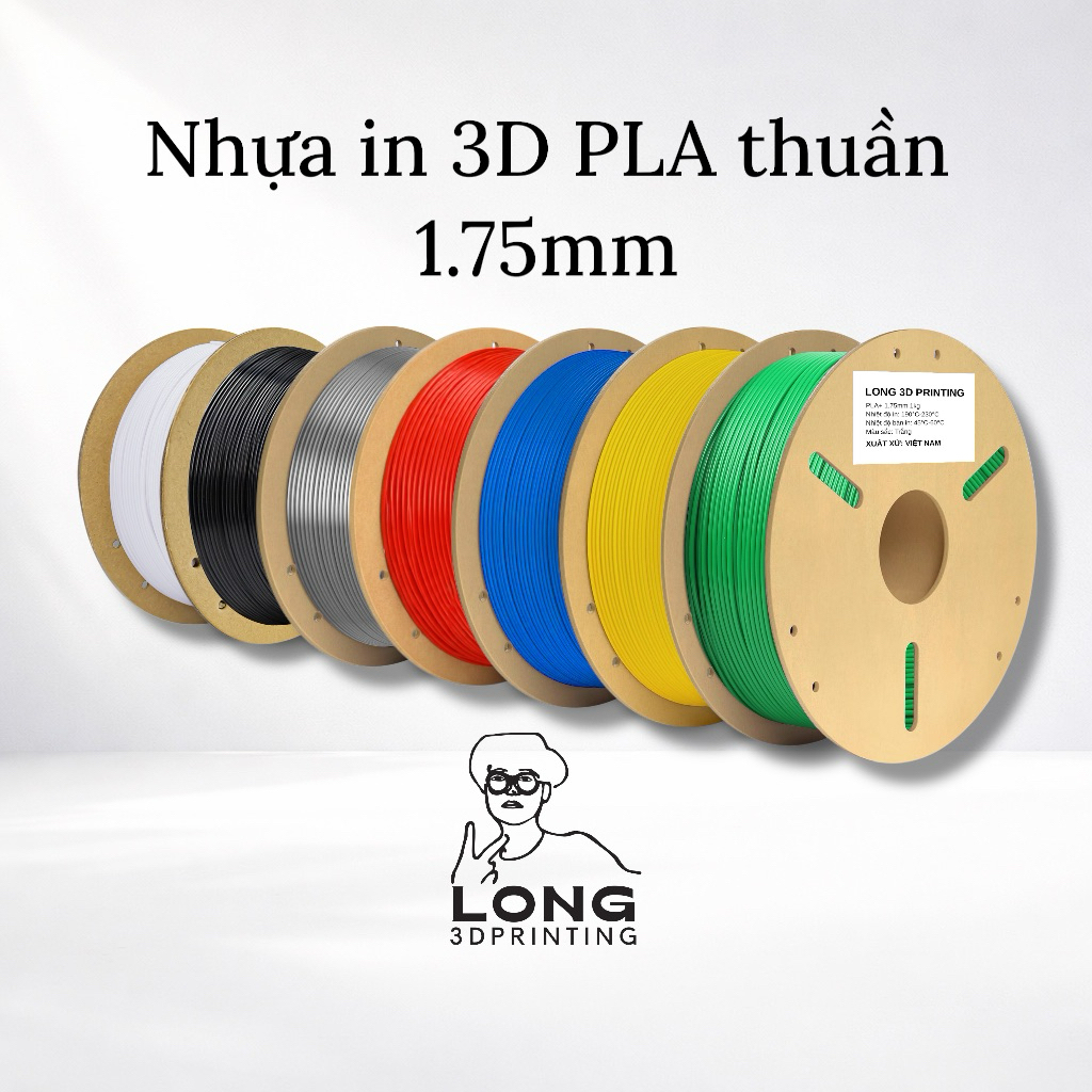 [Hàng có sẵn] Nhựa in 3D PLA LONG 3D PRINTING chất lượng cao