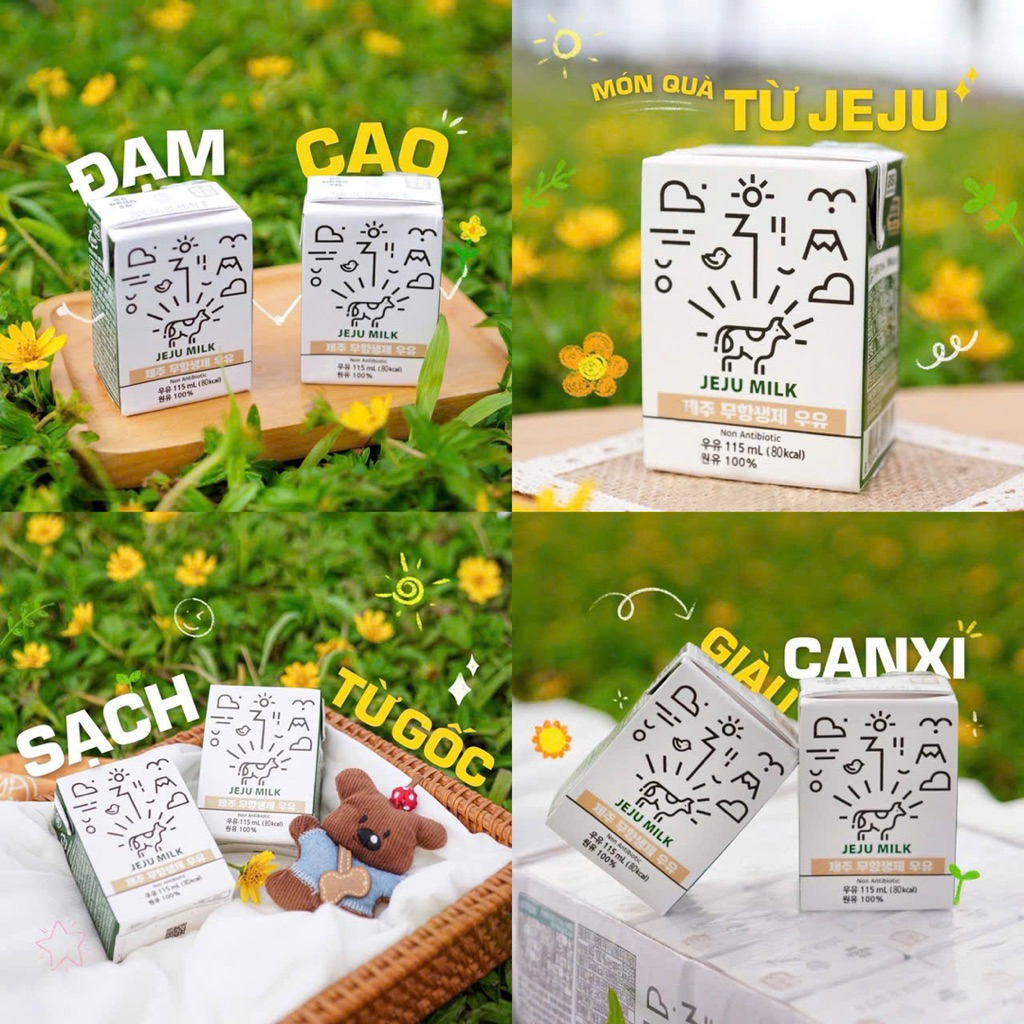 Sữa Jeju milk Hàn Quốc - 115ml - Cao Đạm cho bé từ 1y