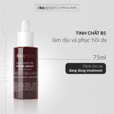 Serum Ekseption Hyaluronic B5 Mixlab , HA + 5% B5 dưỡng ẩm phục hồi da 75ml
