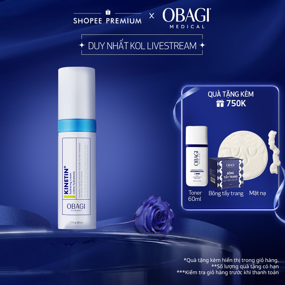 [Obagi x KOL] Kem dưỡng phục hồi làm dịu da Obagi Clinical Kinetin+ Hydrating Cream 50ml