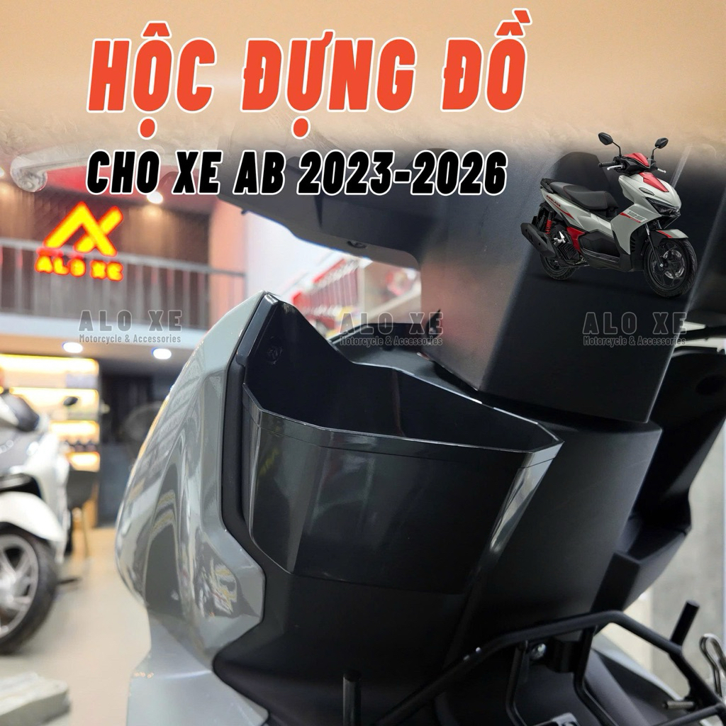Hộc đựng đồ cho xe AB 2026 và AB 125/150/160 2020-2025 kèm theo ốc  - Phụ Kiện Phụ Tùng