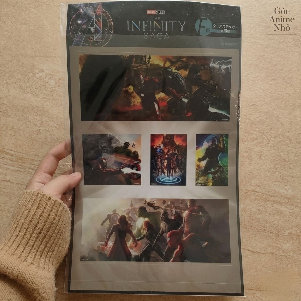 Sticker trong suốt Avengers Happy Lottery Infinity Saga