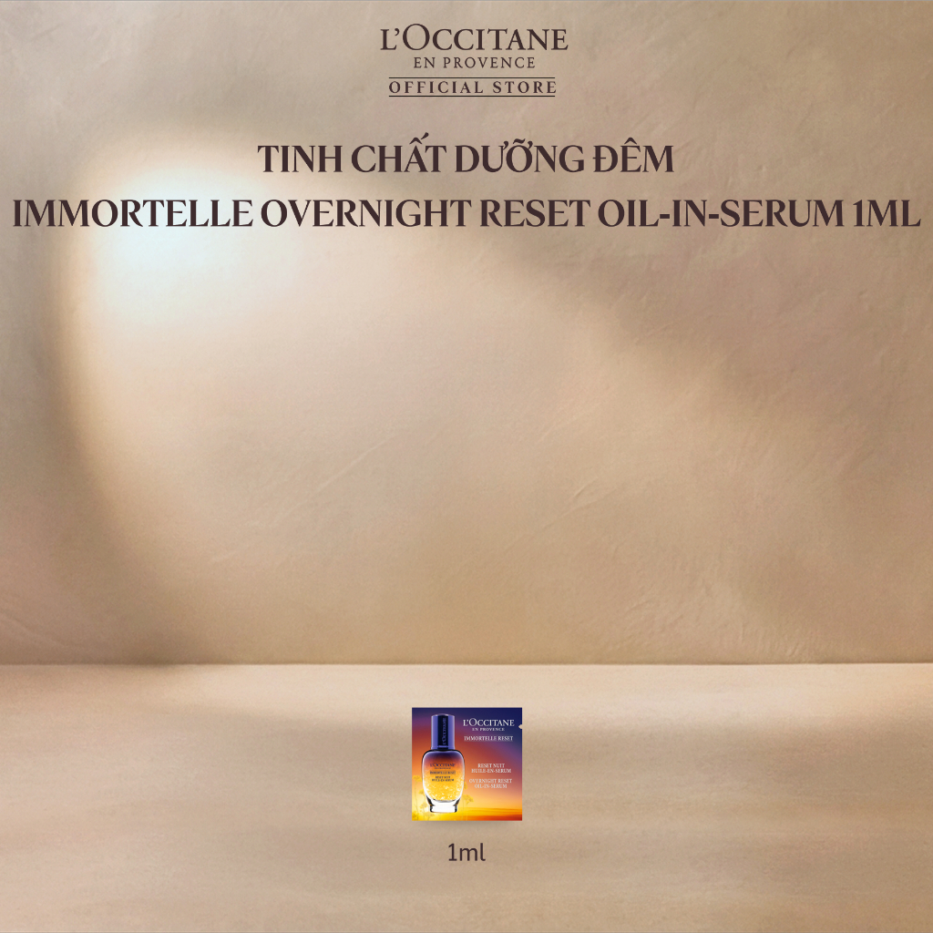 [HB GIFT] Tinh Chất Dưỡng Đêm Immortelle Overnight Reset Oil‑in‑Serum L’OCCITANE 1ML