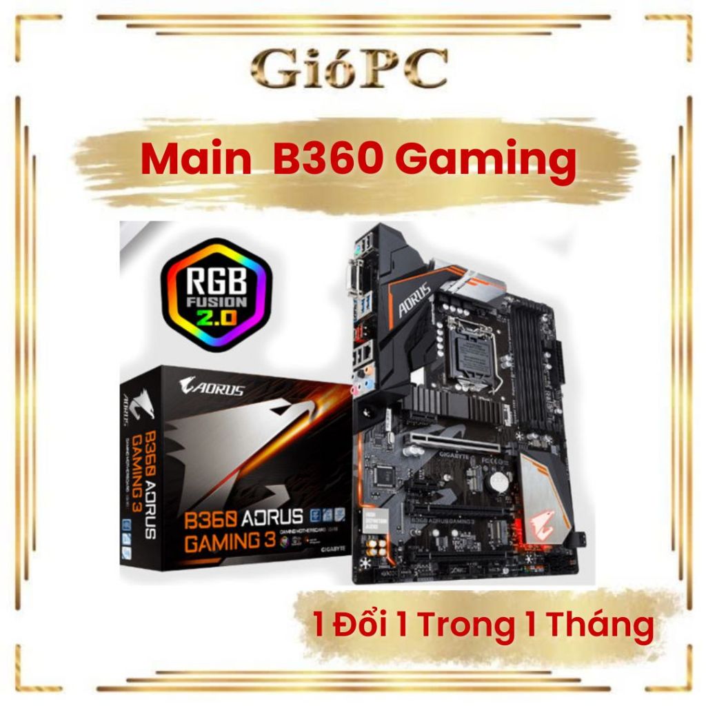 Main Aorus B360 pro  4 khe ram hàng cực kì net luôn ạ