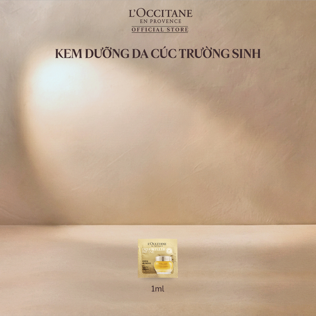 [HB GIFT] Kem Dưỡng Da Cúc Trường Sinh L'Occitane Immortelle Divine Youth Cream 1ml