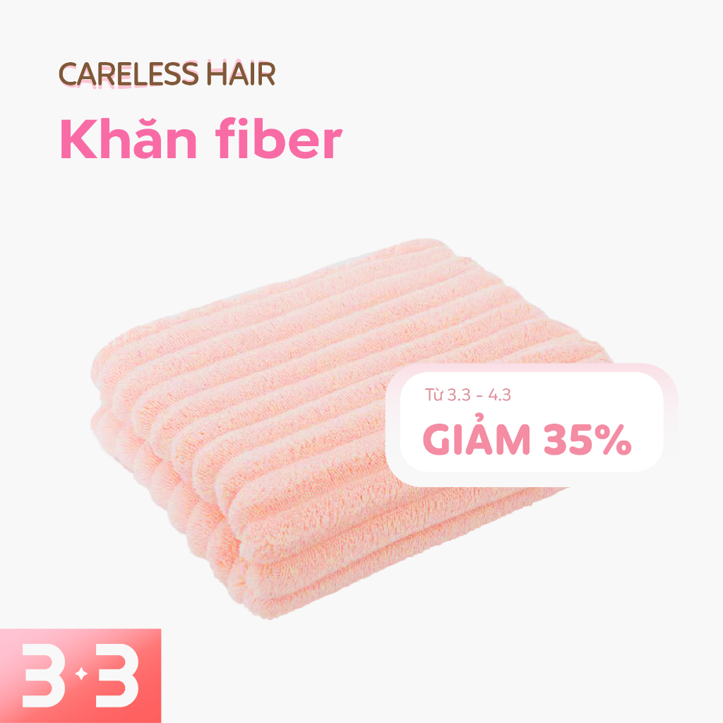 KHĂN FIBER SIÊU MỀM Khăn Quấn Lau Tóc Nhanh Khô, Không Gây Hư Tổn Chất Liệu Microfiber