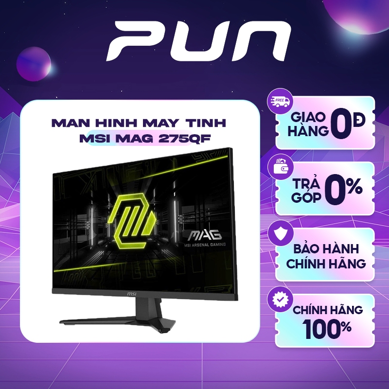 Màn Hình Gaming MSI 275QF E21 27 inch 2K 210Hz Rapid IPS | 0.5ms GtG