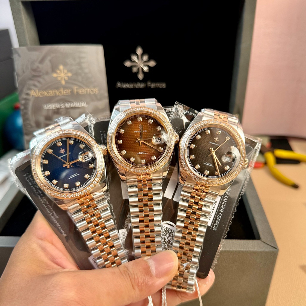 [Chính Hãng 100%] Đồng Hồ Nam Alexander Ferros 8021D/05 8021D/01, 8021D/08, 8032D/05, 8032D/01,8032D