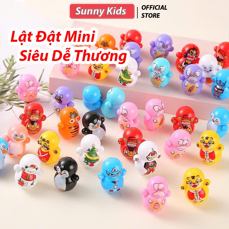 Combo 50 con lật đật mini cho bé, lật đật giá rẻ quà tặng 1k
