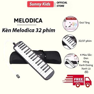 Kèn melodica 32 phím cho học sinh phổ thông đầy đủ phụ kiện đi kèm