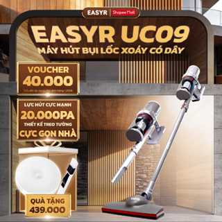 Máy Hút Bụi Có Dây Lốc Xoáy UC09 Cực Mạnh EASYR Lực Hút Siêu Mạnh 20000PA, Công Suất 1400W