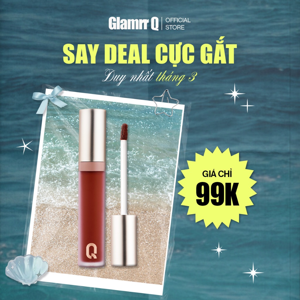 Son kem lì Glamrr Q Long Wear Lip Cream Full Size (5g)