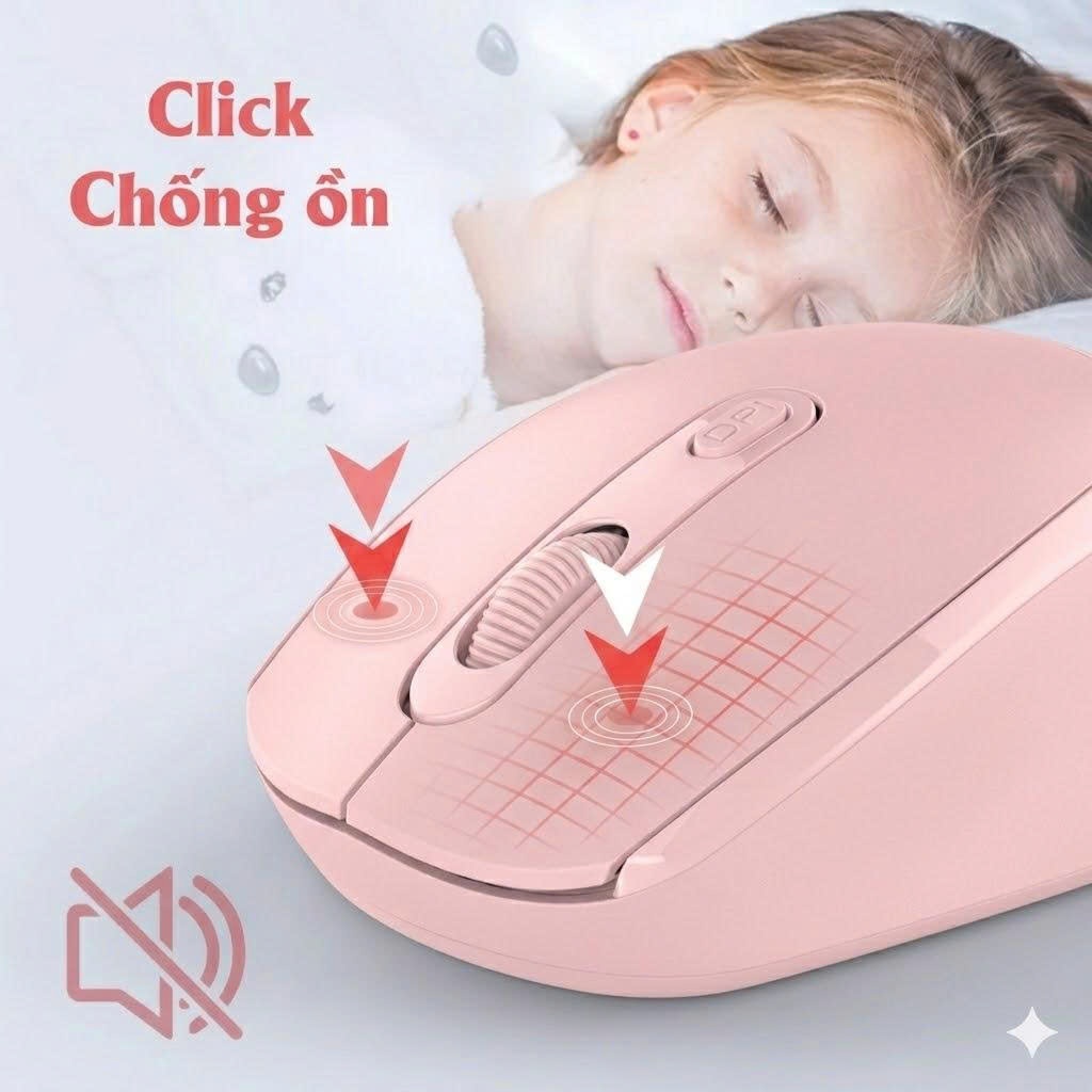 Chuột Không Dây Bluetooth Chuột Máy Tính Chống Ồn Siêu Bền Có Hai Chế Độ Kết Nối Đa Năng Kèm Quà Tặng Pin Và Lót Chuột | BigBuy360 - bigbuy360.vn