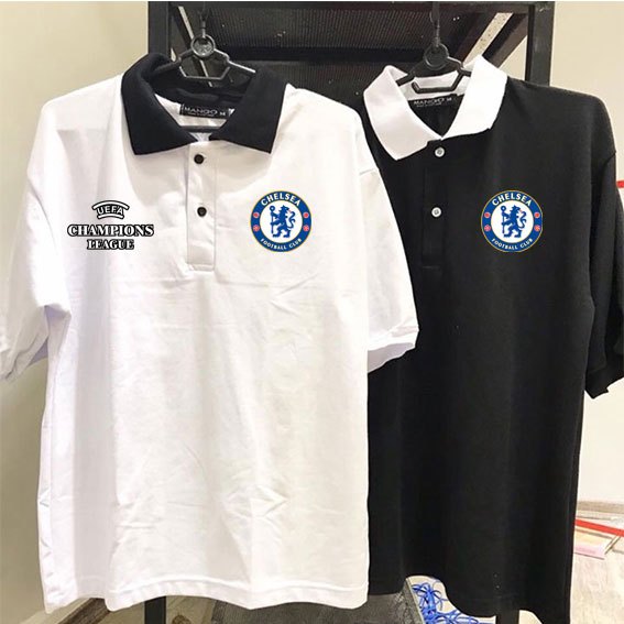 Áo Chelsea , áo cổ bẻ sơ mi Chelsea - áo thun câu lạc bộ bóng đá in theo yêu cầu