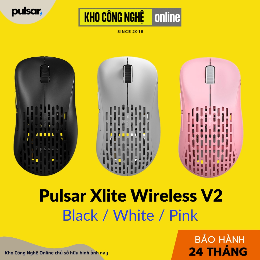 Chuột không dây Pulsar Xlite Wireless V2 / Xlite Wireless V2 Mini (Hàng chính hãng)