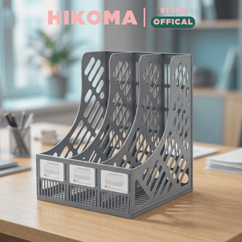 Kệ đựng tài liệu để bàn 3/4/5 ngăn bằng nhựa - khay tài liệu, giá để hồ sơ gọn gàng văn phòng