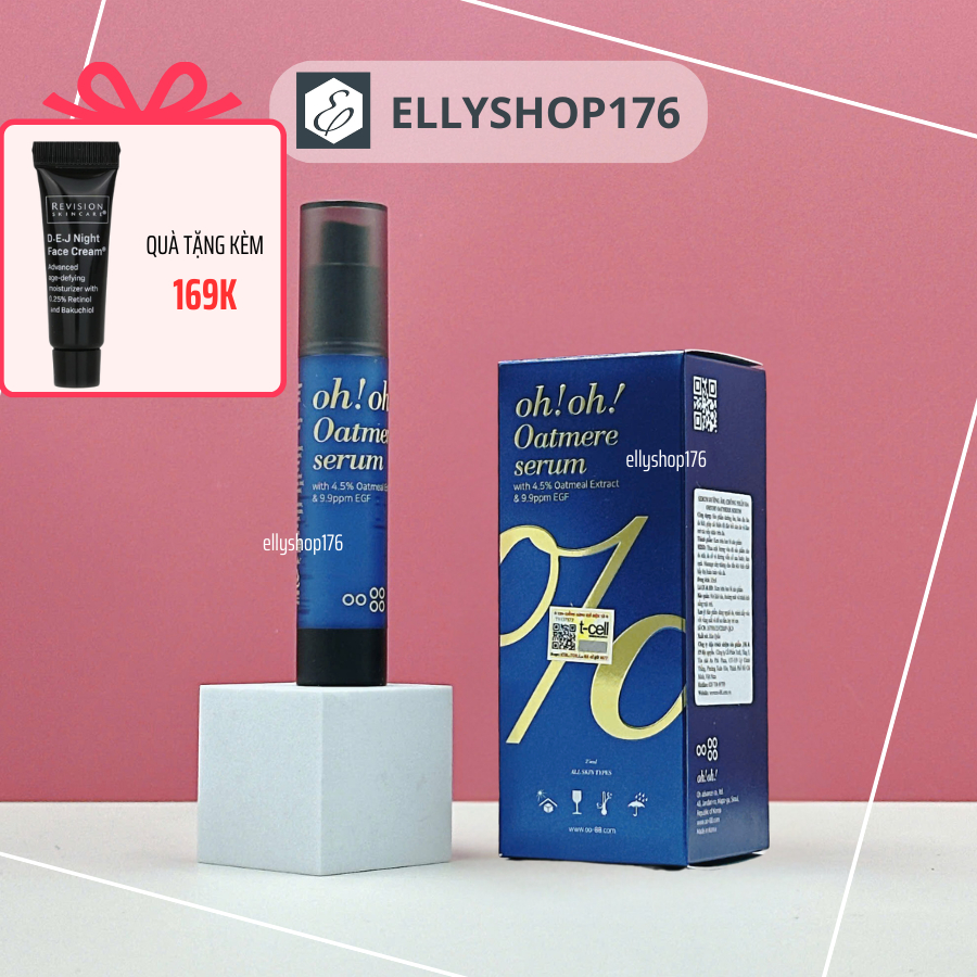 [Nhập khẩu] Tinh Chất Phục Hồi Da oh!oh!, Tái Tạo Da Oh Oh Oatmere Serum (Oat Extract & 9,9ppm EGF) 