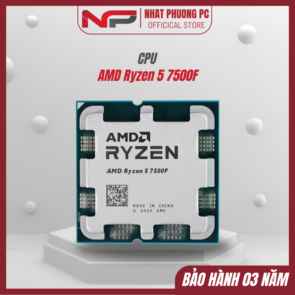 CPU AMD Ryzen 5 7500F 6 Nhân 12 Luồng
