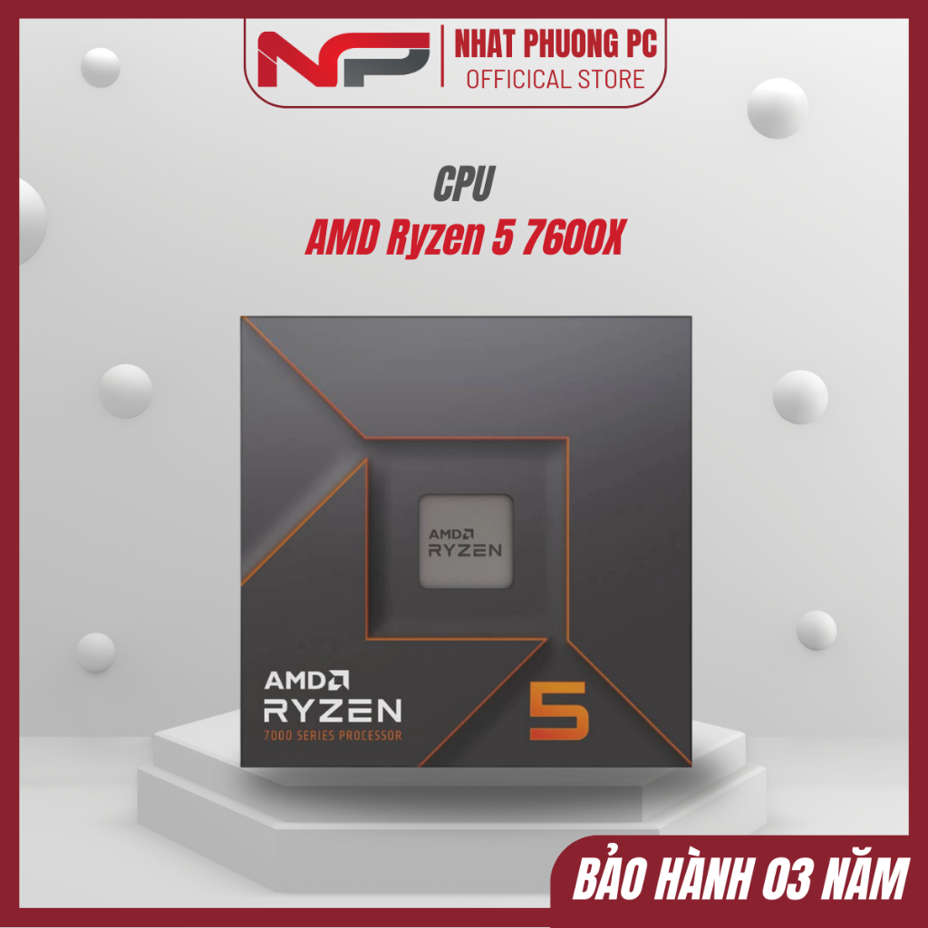 CPU AMD Ryzen 5 7600X 6 Nhân 12 Luồng