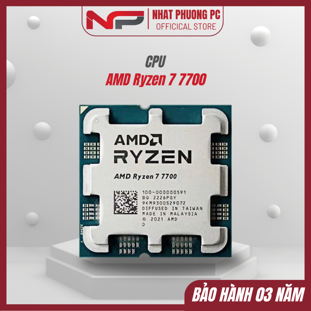 CPU AMD Ryzen 7 7700 8 nhân 16 luồng