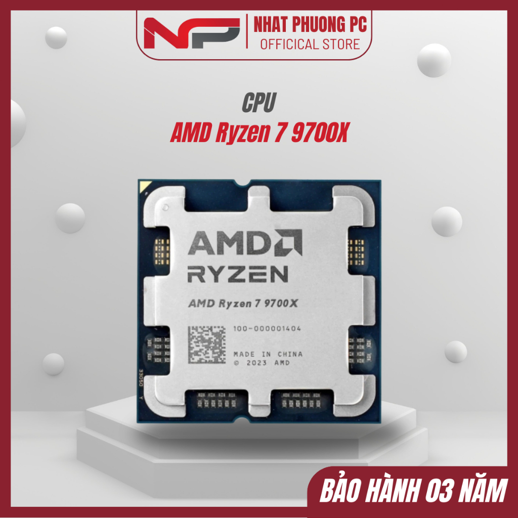 CPU AMD Ryzen 7 9700X 8 Nhân 16 Luồng