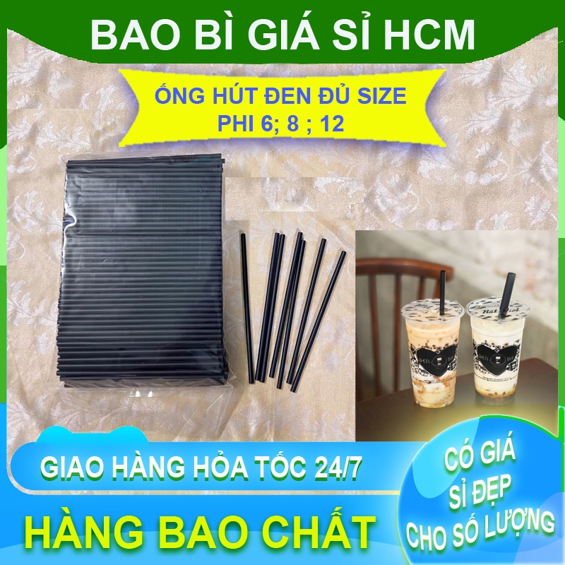 Ống hút đen phi 6 /1 gói 500g