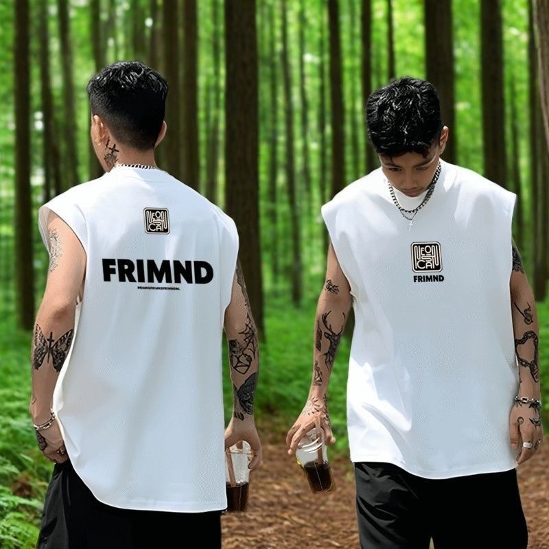 Áo Ba Lỗ Nam Form Rộng FRIMND, Tanktop Basic Tập Gym – Đi Chơi