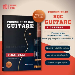 Sách Phương Pháp Học Guitare F.Carulli, học ghi ta chuyển nghiệp - 2H Books