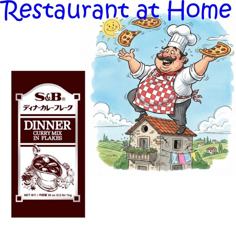Curry Nhật Dạng Mảnh S&B 1kg, Dinner Curry Flakes Nấu Sốt Cà Ri Sánh Mịn
