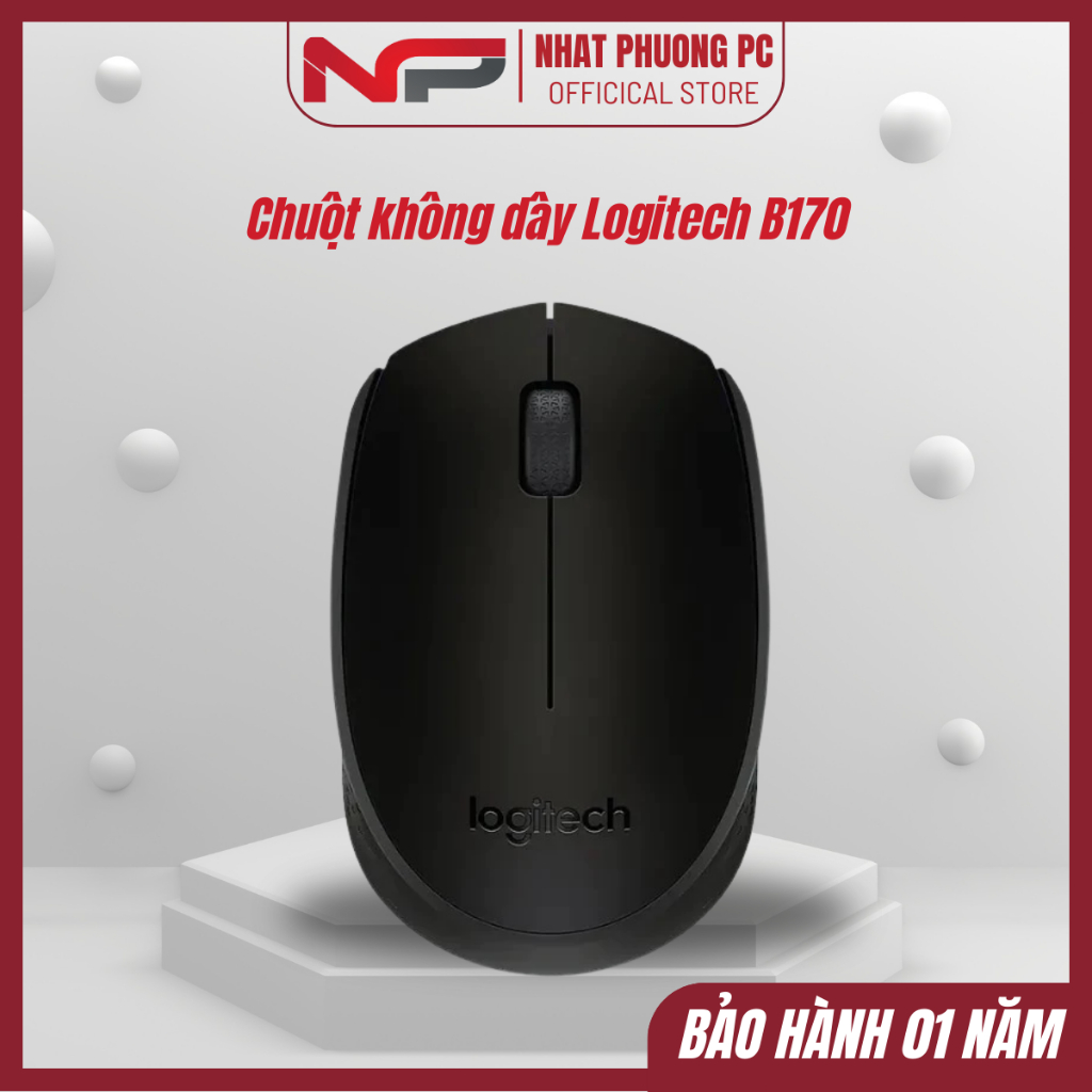 [COMBO] Thùng 10 Chuột không dây Logitech B170 - Hàng Chính Hãng
