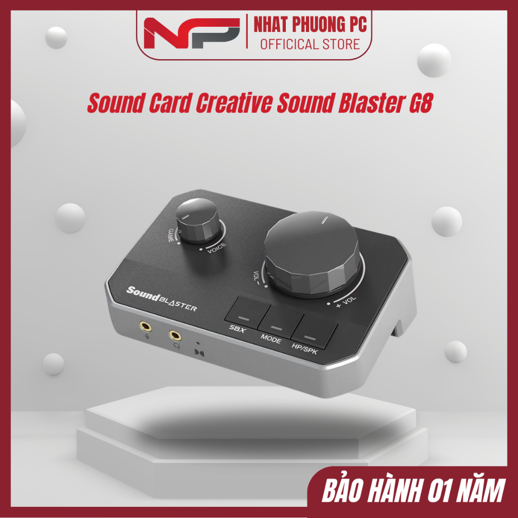 Sound Card Creative Sound Blaster G8 Hàng chính hãng