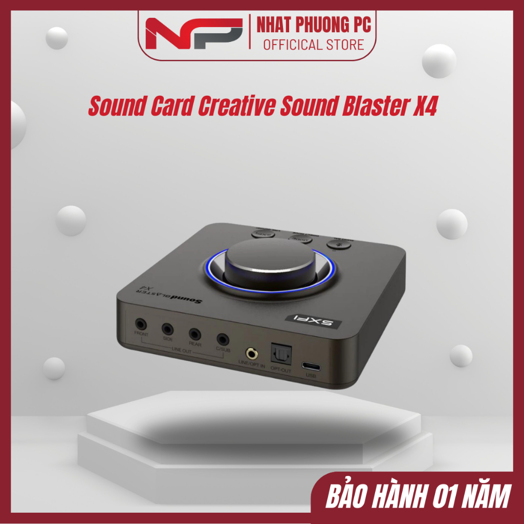 Sound Card Creative Sound Blaster X4 Hàng chính hãng