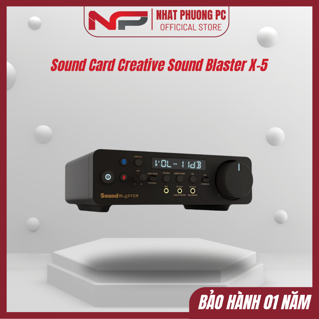 Sound Card Creative Sound Blaster X-5 Hàng chính hãng