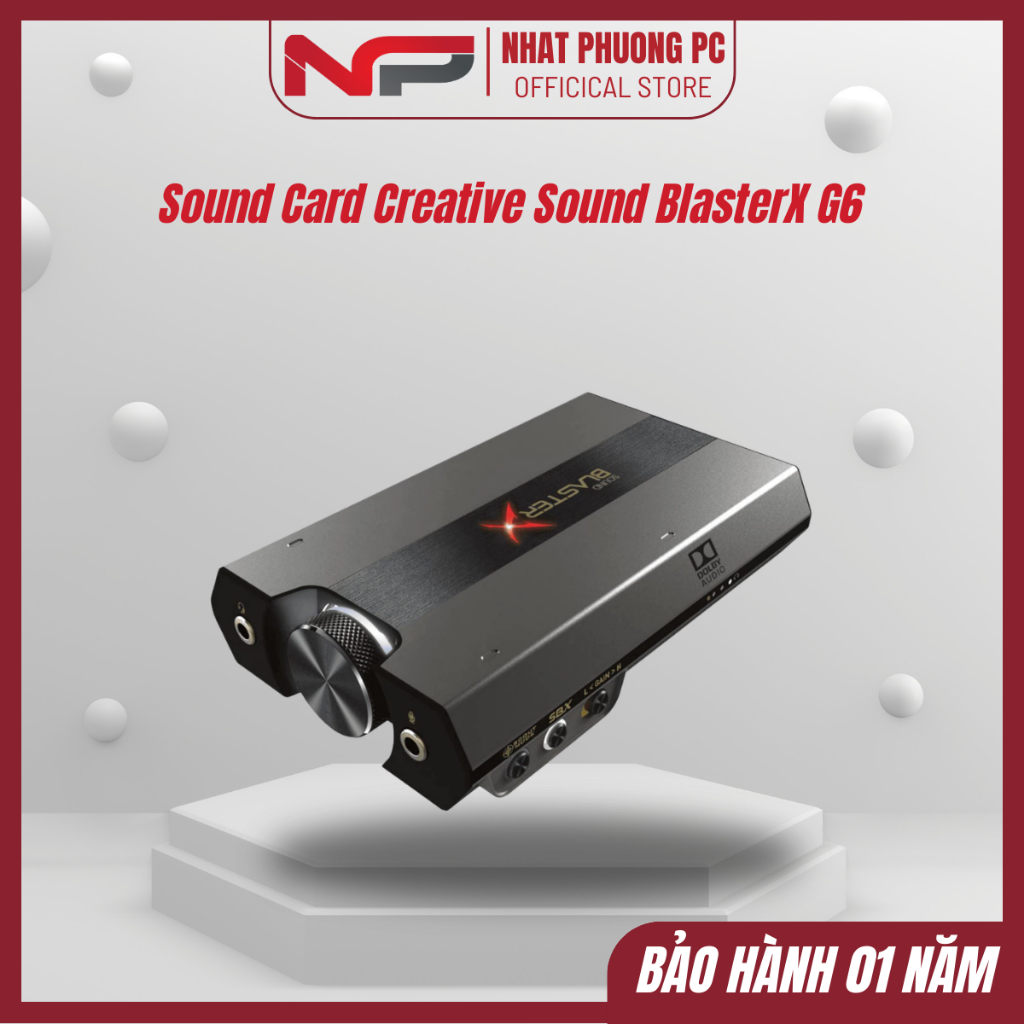 Sound Card Creative Sound BlasterX G6 Hàng chính hãng