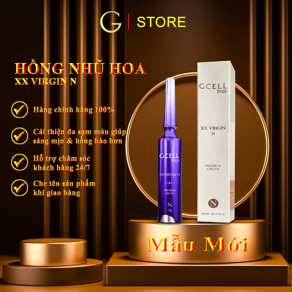 Kem Hồng Nhũ Hoa XX VIRGIN N GCELL PLUS (hàng chính hãng)