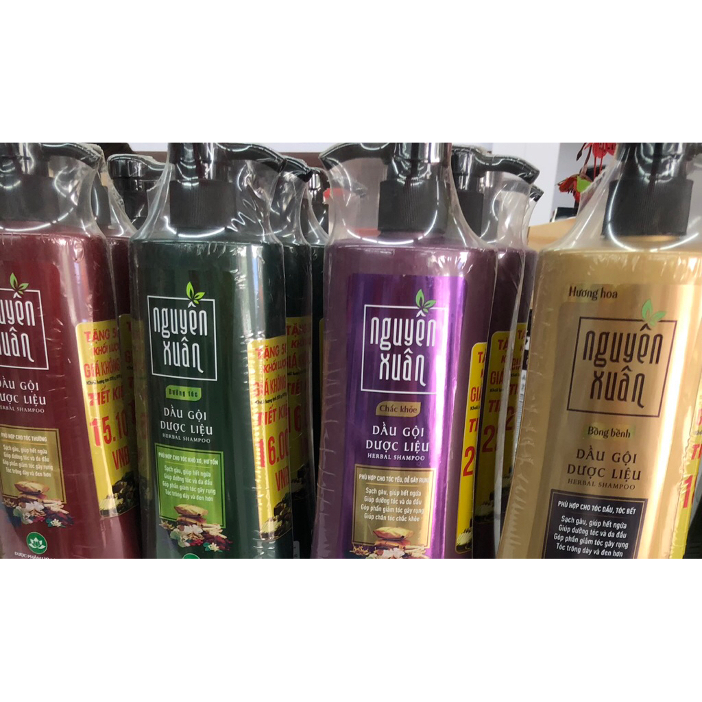 Dầu gội Nguyên Xuân 350ml-600ml dầu gội đầu dược liệu Nguyên Xuân