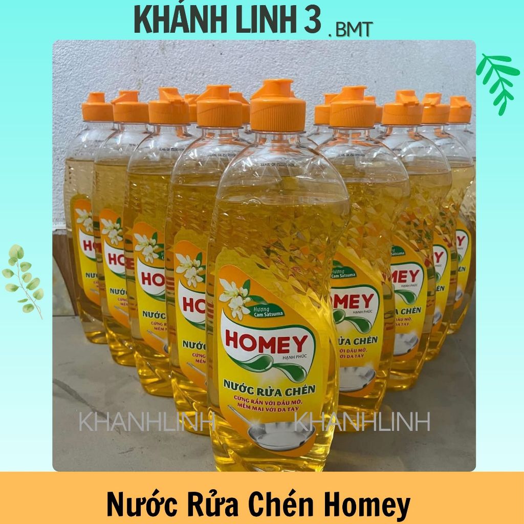 10 chai x 750ml Nước Rửa Chén Homey hương cam satsuma .